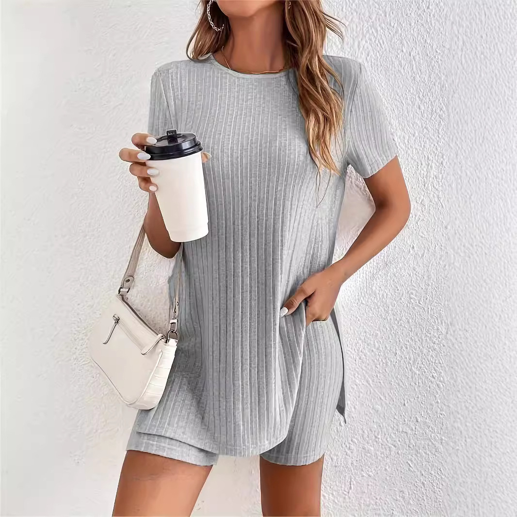 New Summer Women's Suit European And American Fashion Casual Women's Clothing Solid Color