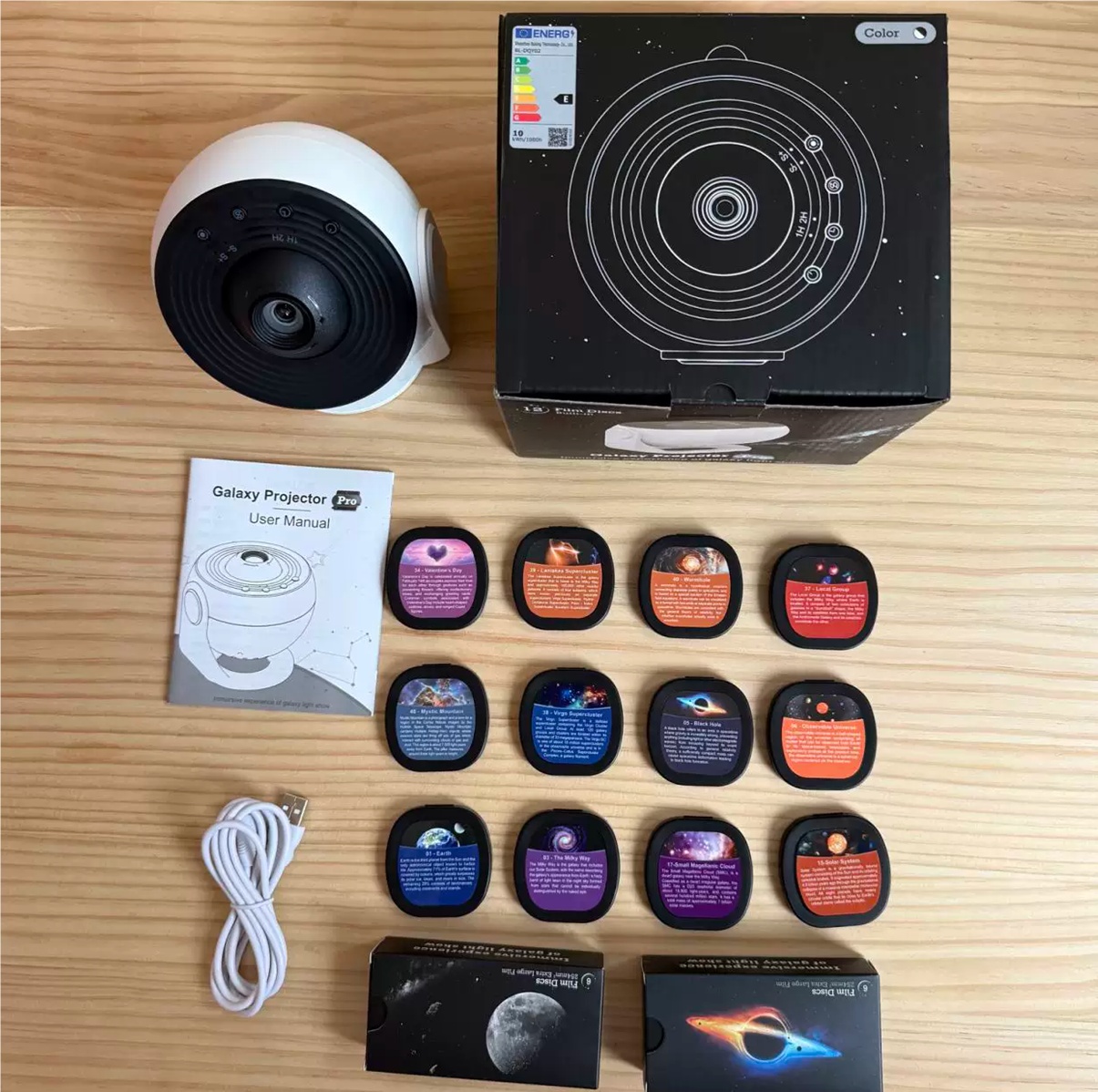 Nachtlicht Galaxy Projektor Sternenhimmel Projektor 360 drehbare Planetariumslampe für Kinder