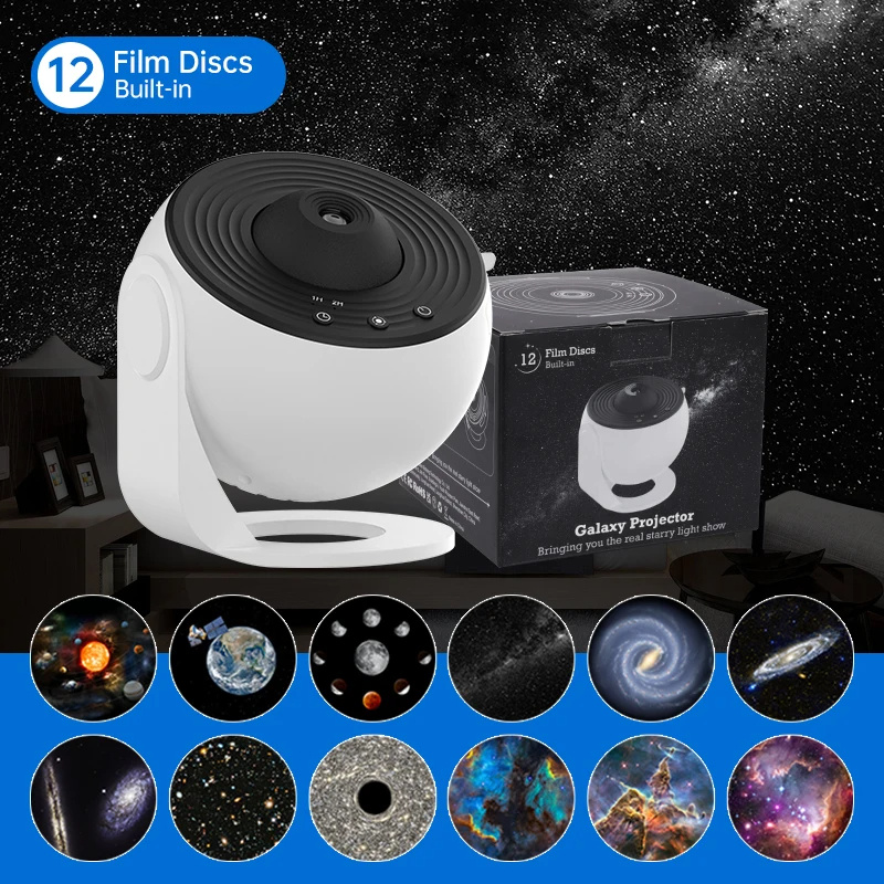 Nachtlicht Galaxy Projektor Sternenhimmel Projektor 360 drehbare Planetariumslampe für Kinder