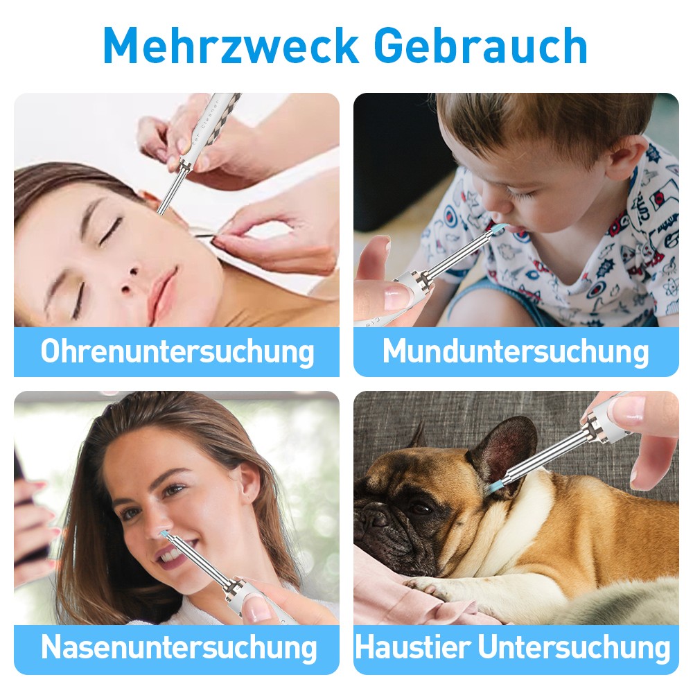 Ohrenschmalz Entferner Otoskop WiFi Ohrenreiniger Kamera -IPhone IPad Android