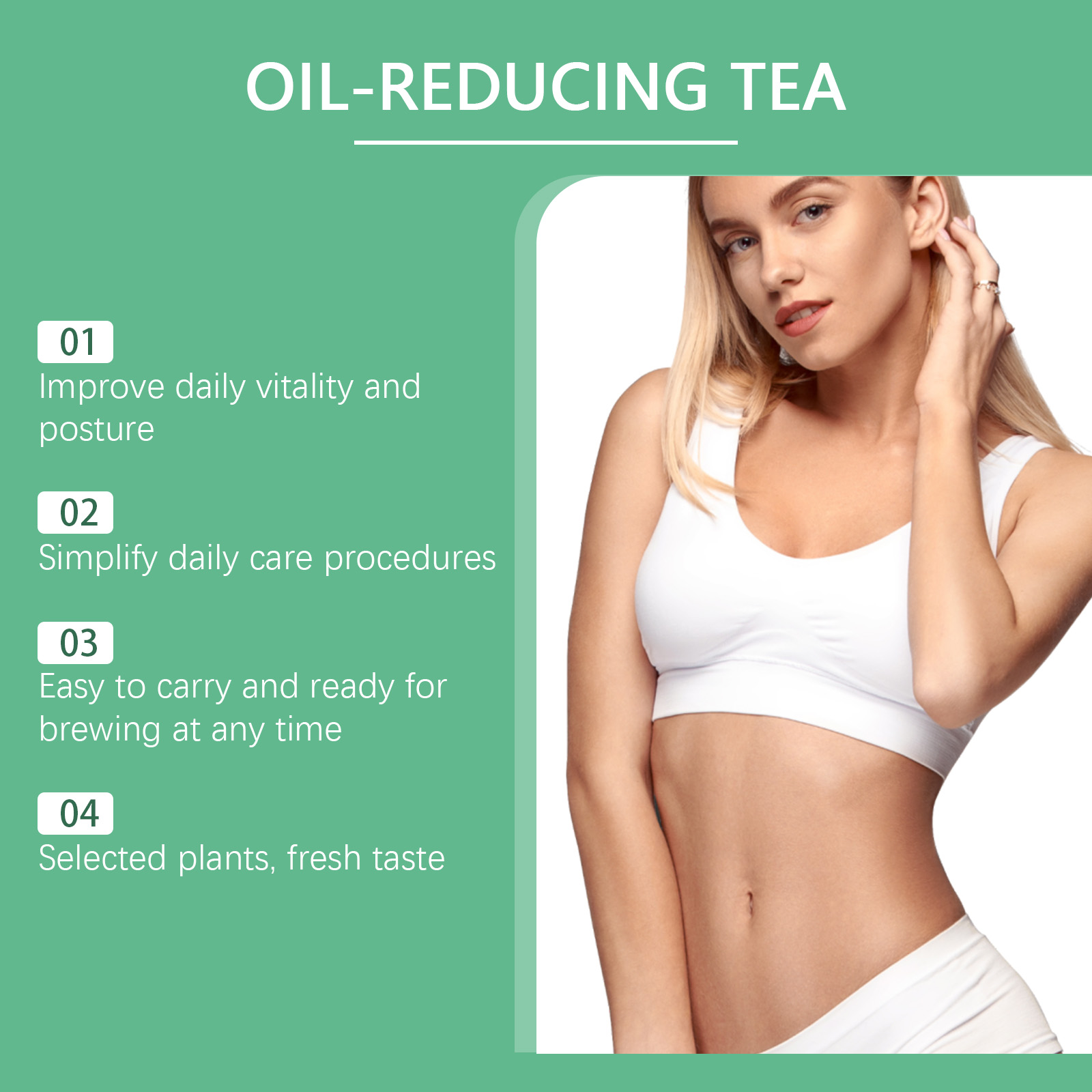 Oil Reducing Herbal Tea, Natural Botanical Tea With Gardenia, Chrysanthemum & Honeysuckle