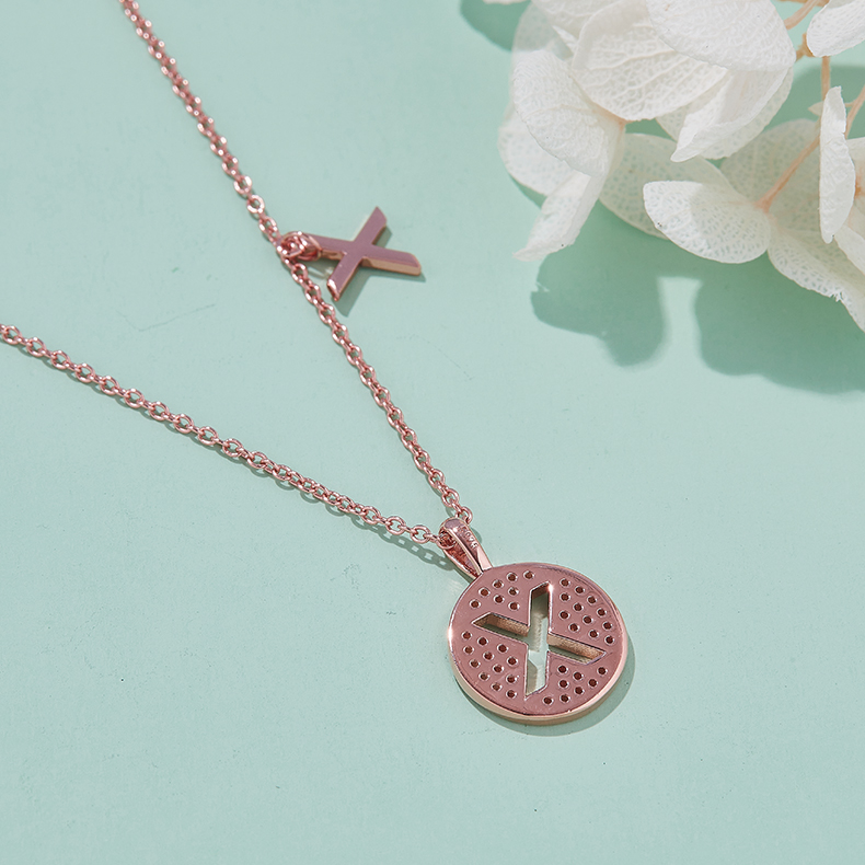 One Of The 26 Letters, X, Set With Top-quality Moissanite, Luxurious And Fashionable Light