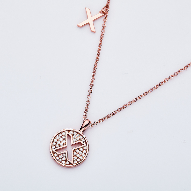 One Of The 26 Letters, X, Set With Top-quality Moissanite, Luxurious And Fashionable Light
