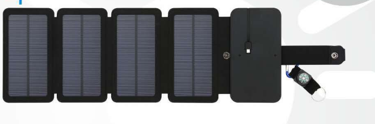 Outdoor 8W folding solar charger Direct charging collapsible solar package Off-road