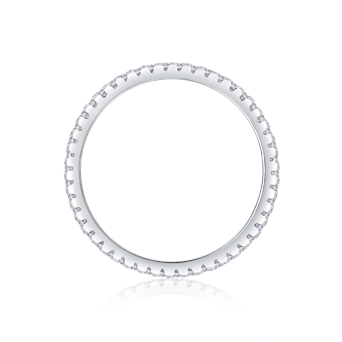 Parallel Universe - A Wedding Ring Set With Top-quality Moissanite Silver And