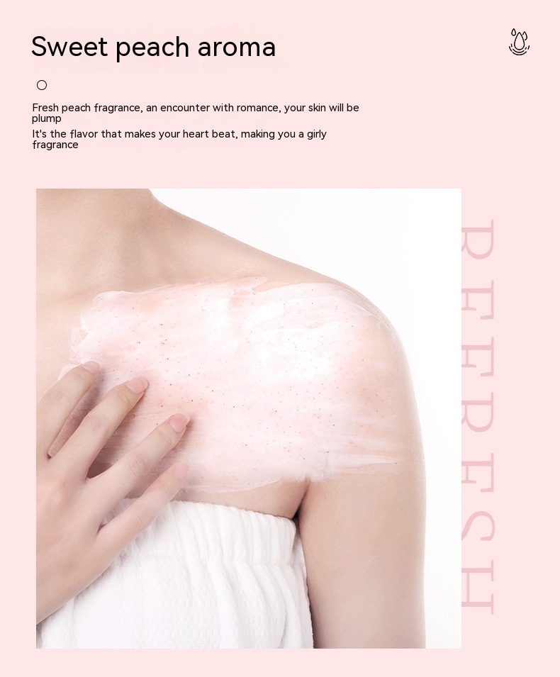 Peach Moisturizing Body Scrub Cream