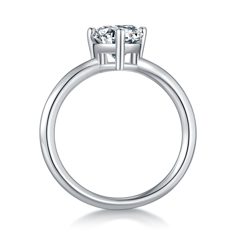 Pear-shaped Moissanite Set With Top-quality Moissanite Luxury And Fashionable Light Luxury