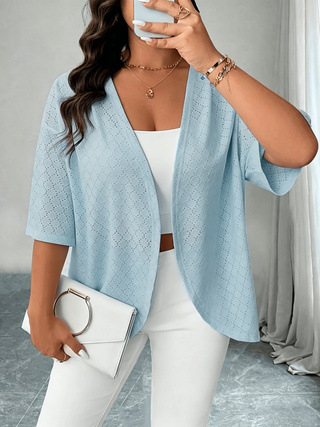 Plus-size Womens Casual Minimalist Loose Fitting Top
