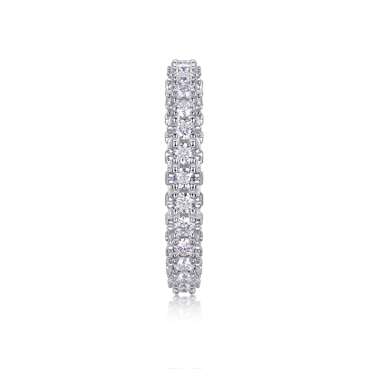 Pond Moonlight - A Wedding Ring Set With Top-quality Moissanite Silver And Platinum-plated