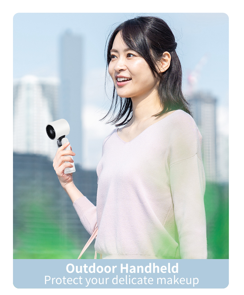 Portable Handheld Fan, Speed Adjustable Turbo Mini Fan, Reduced Temperature Mode