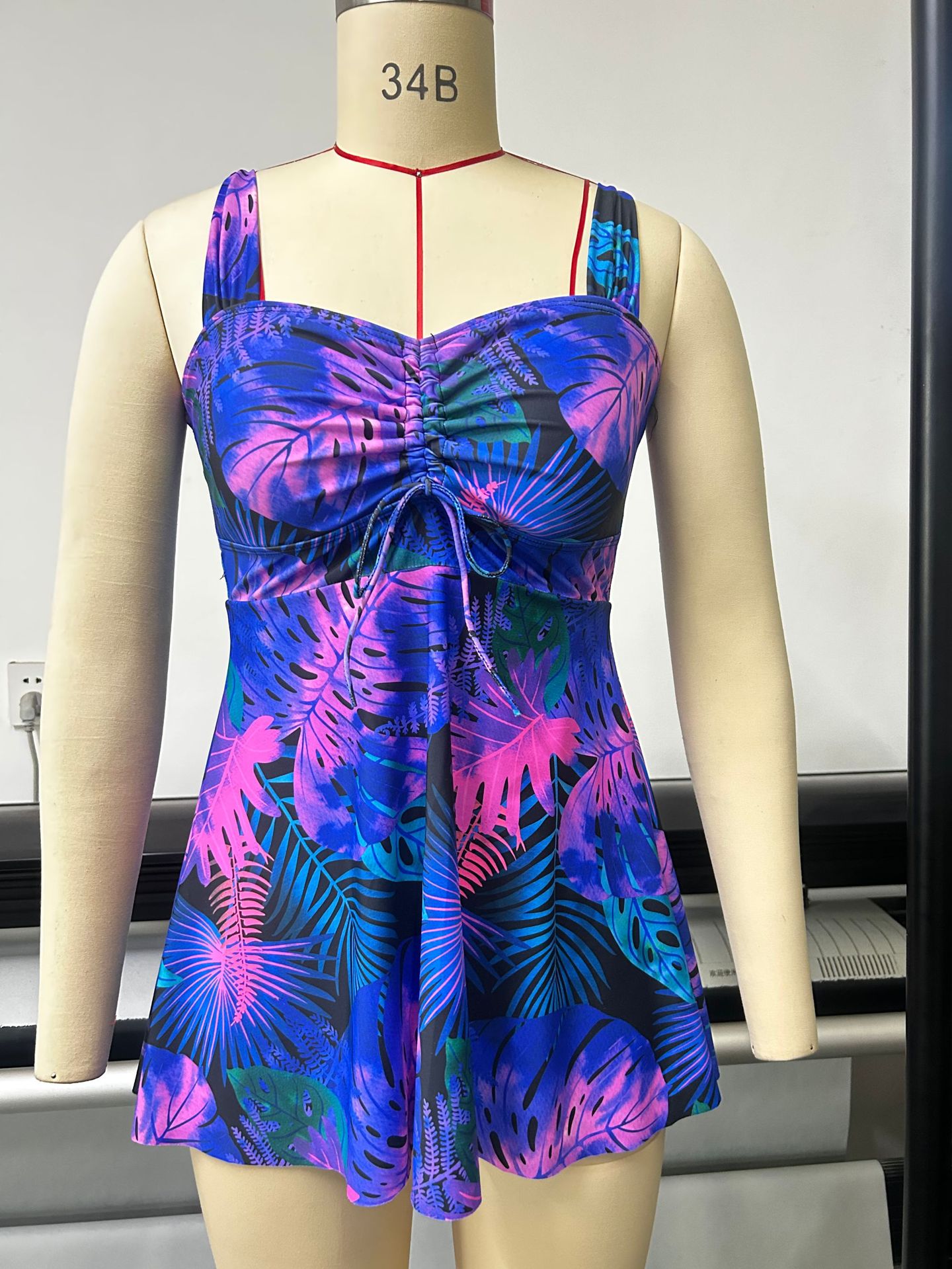 Printed Skirt-style High-end Bikini For The Beach Quick-drying