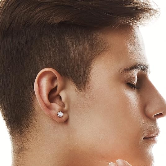 Pure Love - Earrings Set With Top-quality Moissanite Silver And Platinum-plated Stud