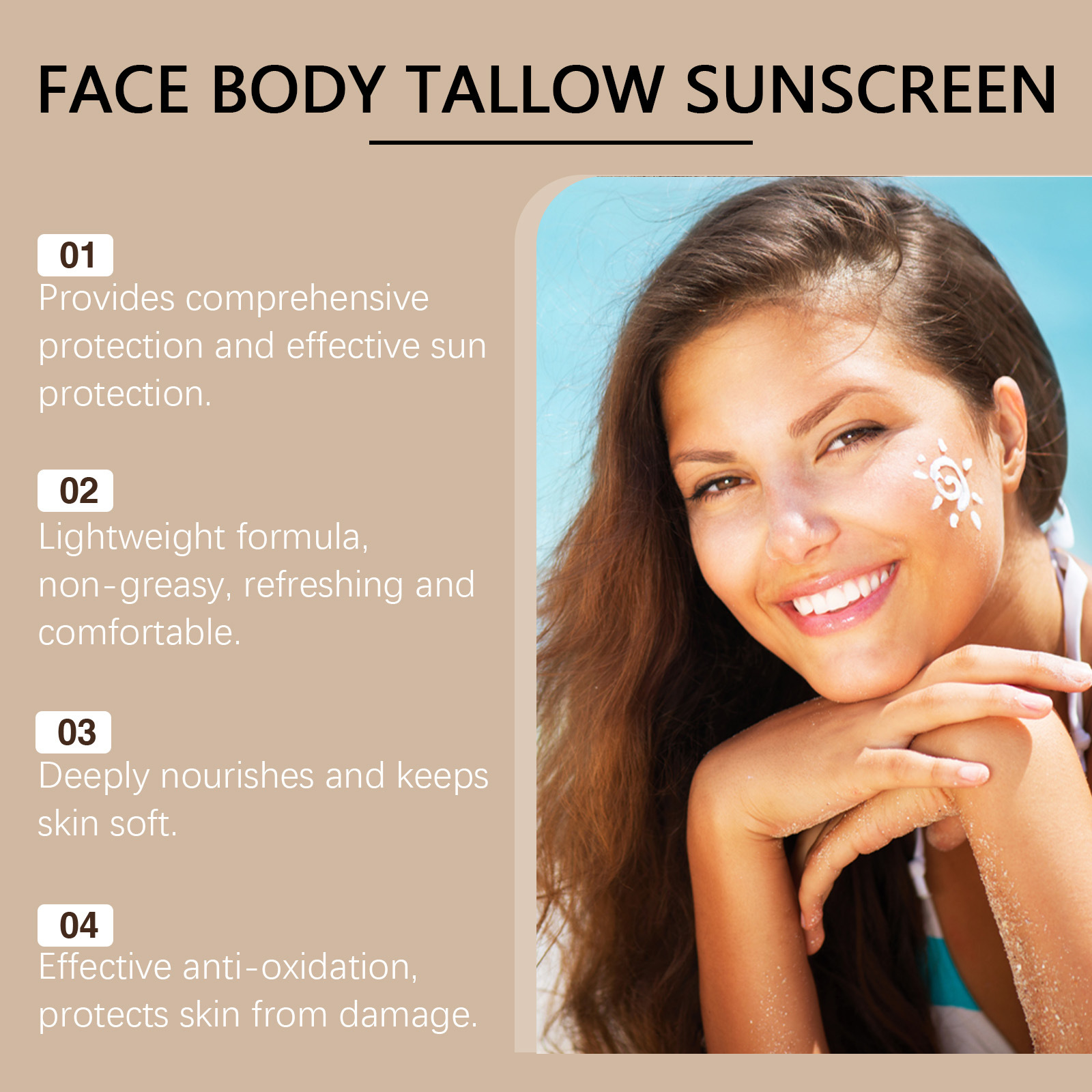 Refreshing Texture Not Oily Moisturizing And Caring Skin Isolation UV Protection Butter