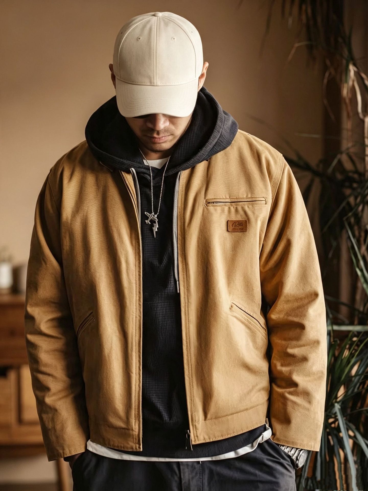 Retro-style Men's Casual Work Jacket