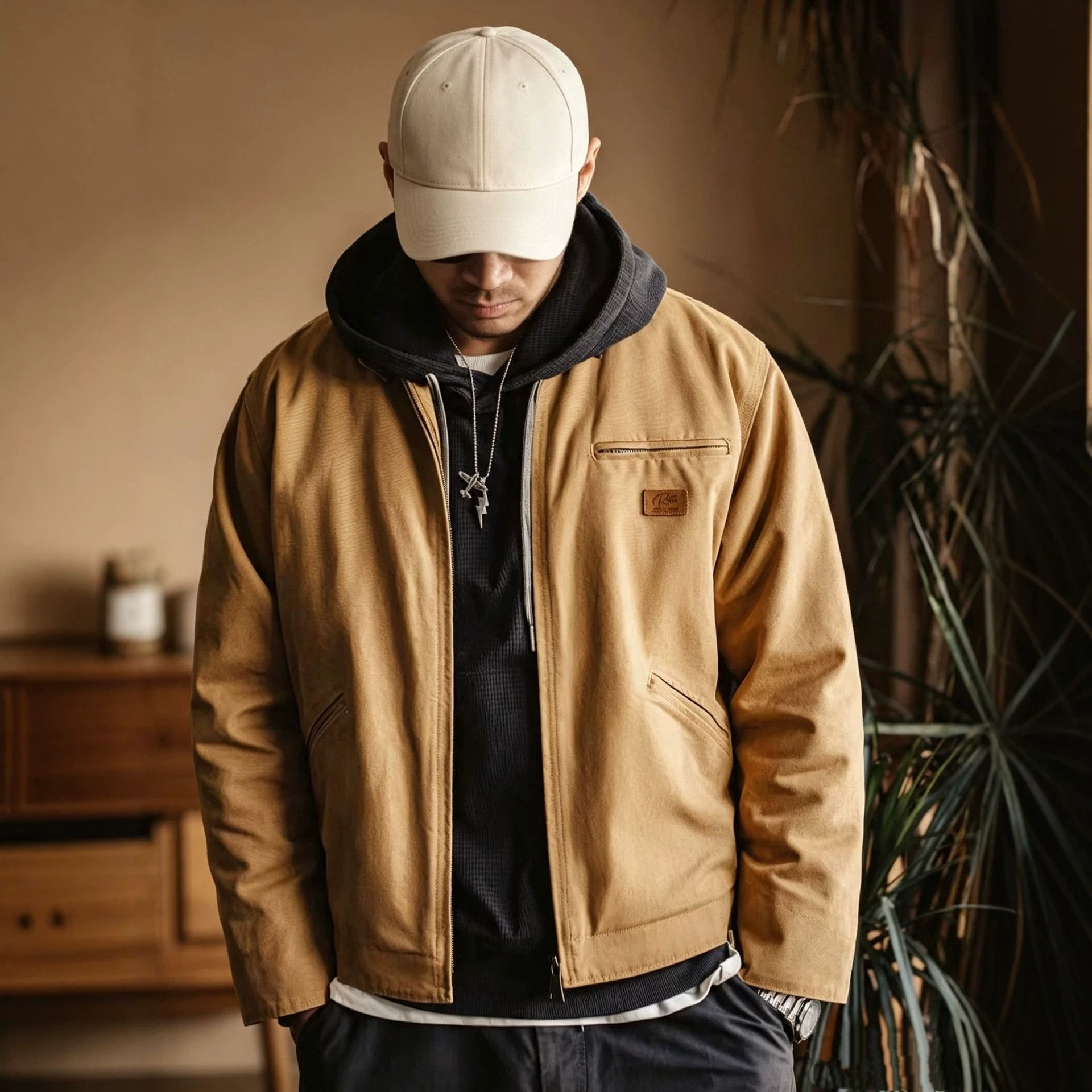 Retro-style Men's Casual Work Jacket