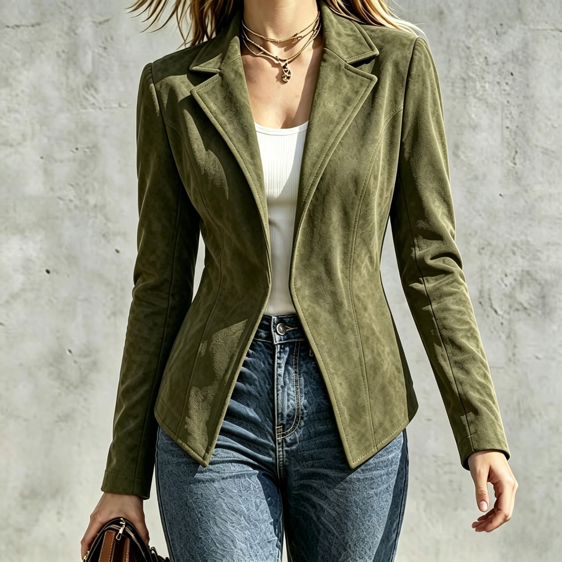 Retro Women's Autumnwinter Fashion Elegant Long-sleeve Coat