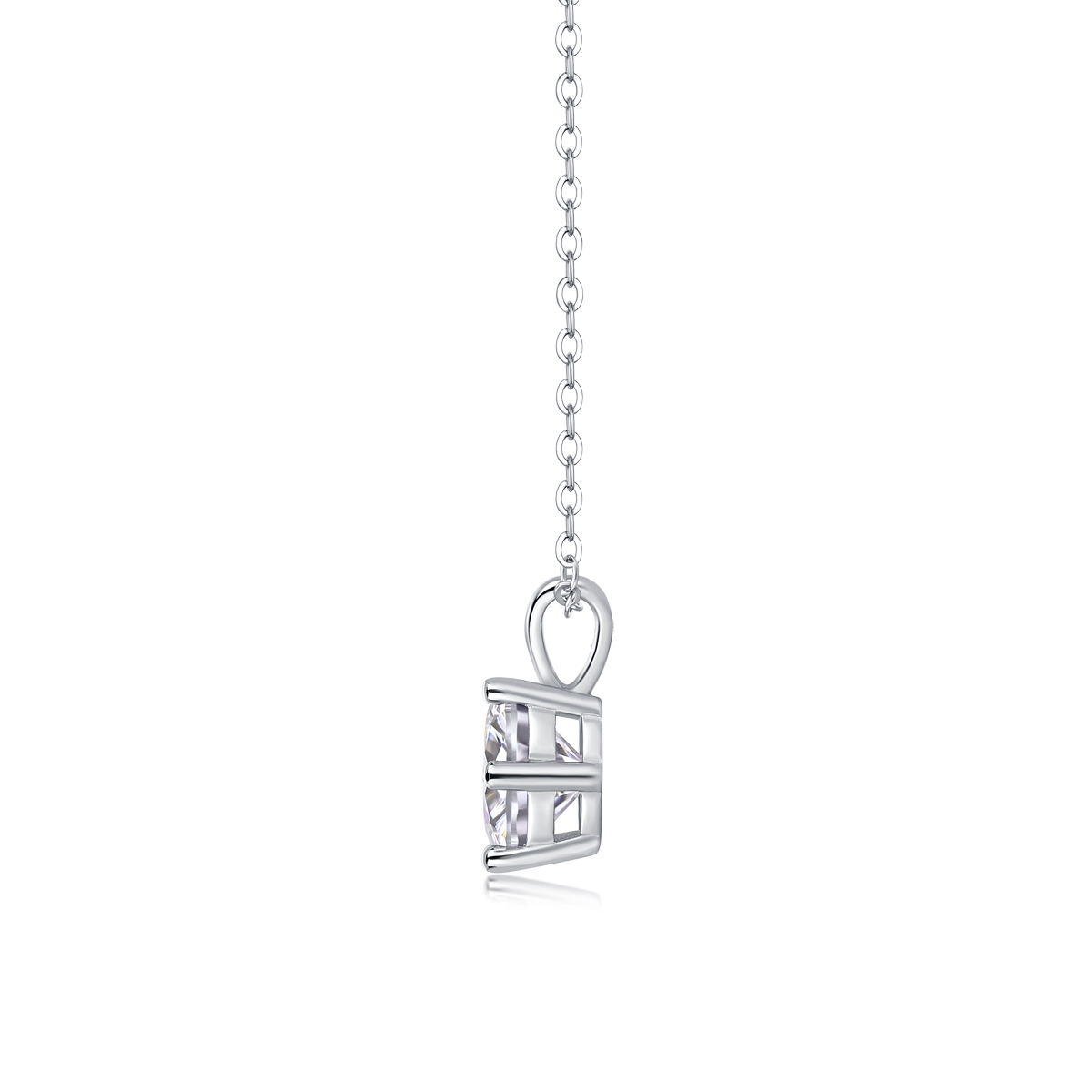 Romantic Mark: una collana pendente alla moda e alla moda con moissanite di alta qualità