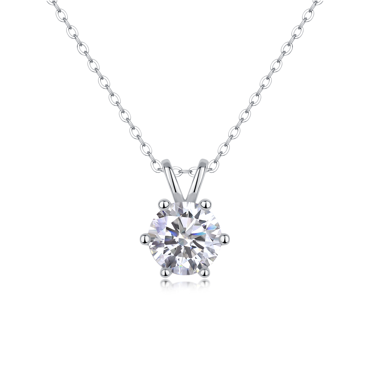 Romantic Mark: una collana pendente alla moda e alla moda con moissanite di alta qualità