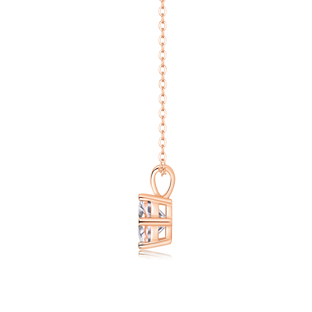 Romantic Mark: una collana pendente alla moda e alla moda con moissanite di alta qualità