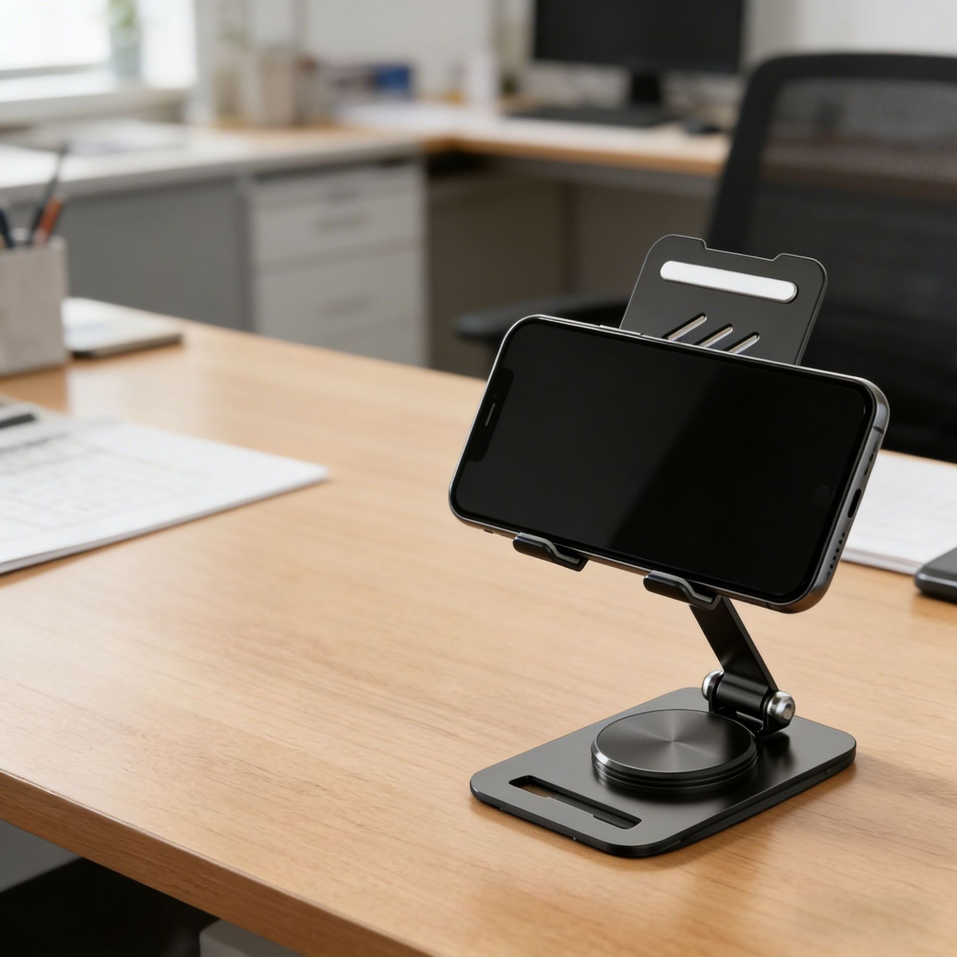 Rotatable Magnetic Phone Case Holder For Dual Phones