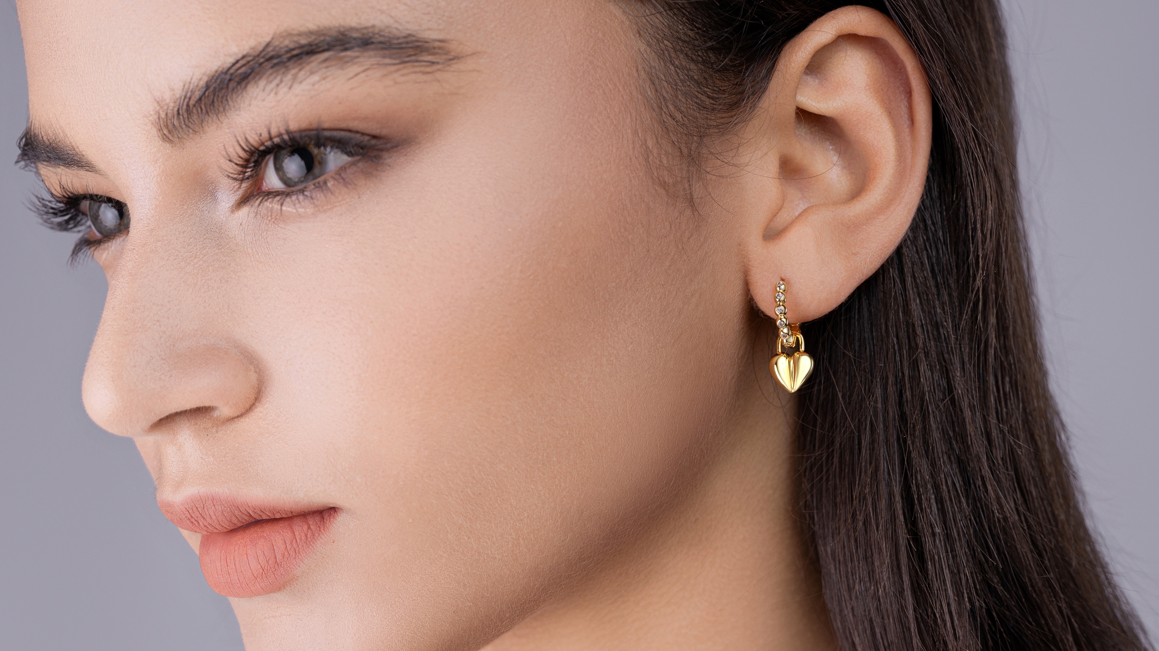 Rotating Love - Top-quality Moissanite Luxury Fashion Light Luxury Jewelry Silver Stud