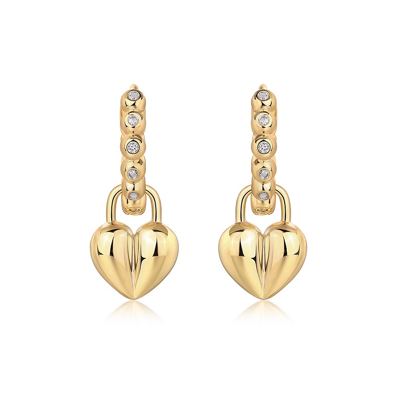 Rotating Love - Top-quality Moissanite Luxury Fashion Light Luxury Jewelry Silver Stud