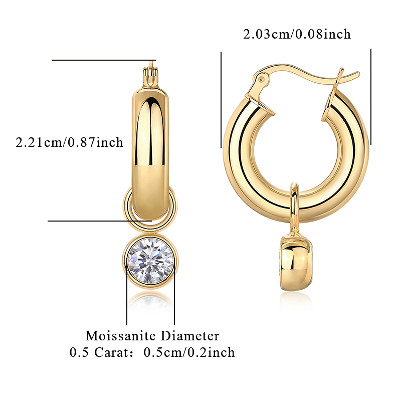 Round Shadow - Luxurious And Fashionable Light Luxury Jewelry Stud Earrings Set With