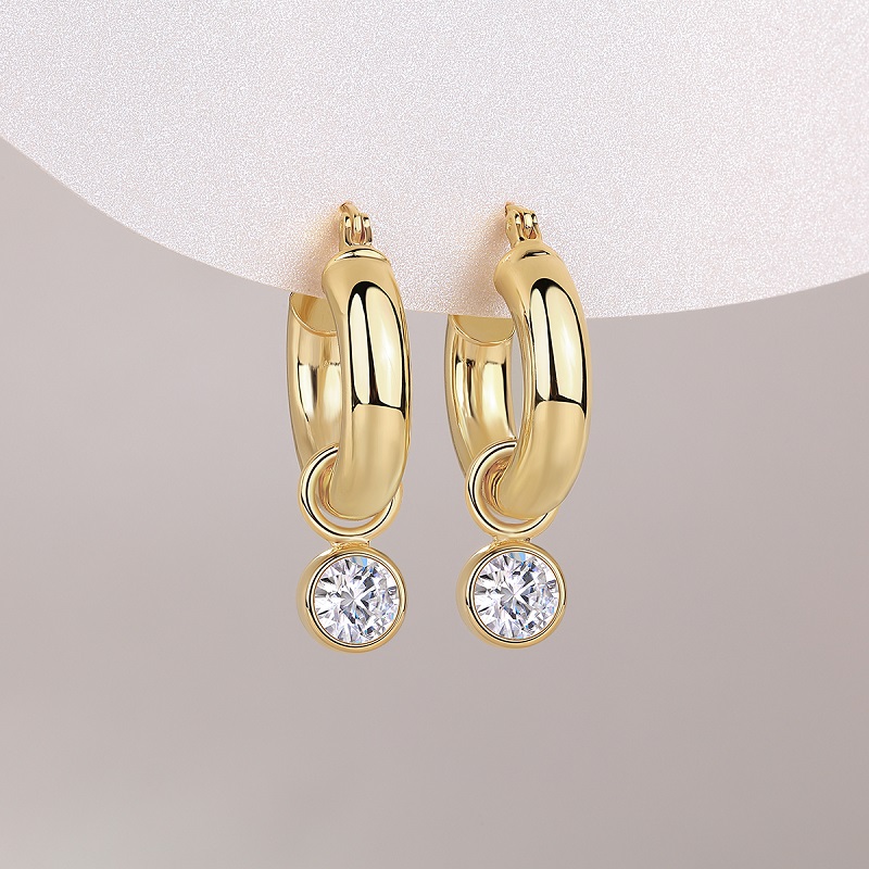 Round Shadow - Luxurious And Fashionable Light Luxury Jewelry Stud Earrings Set With