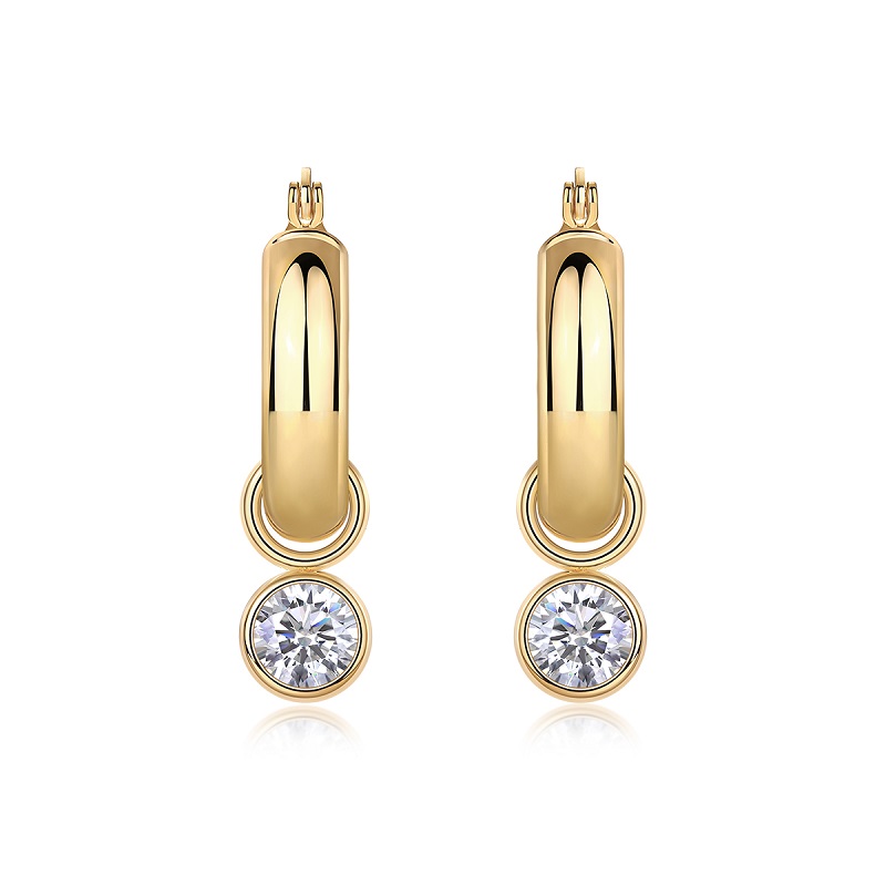 Round Shadow - Luxurious And Fashionable Light Luxury Jewelry Stud Earrings Set With