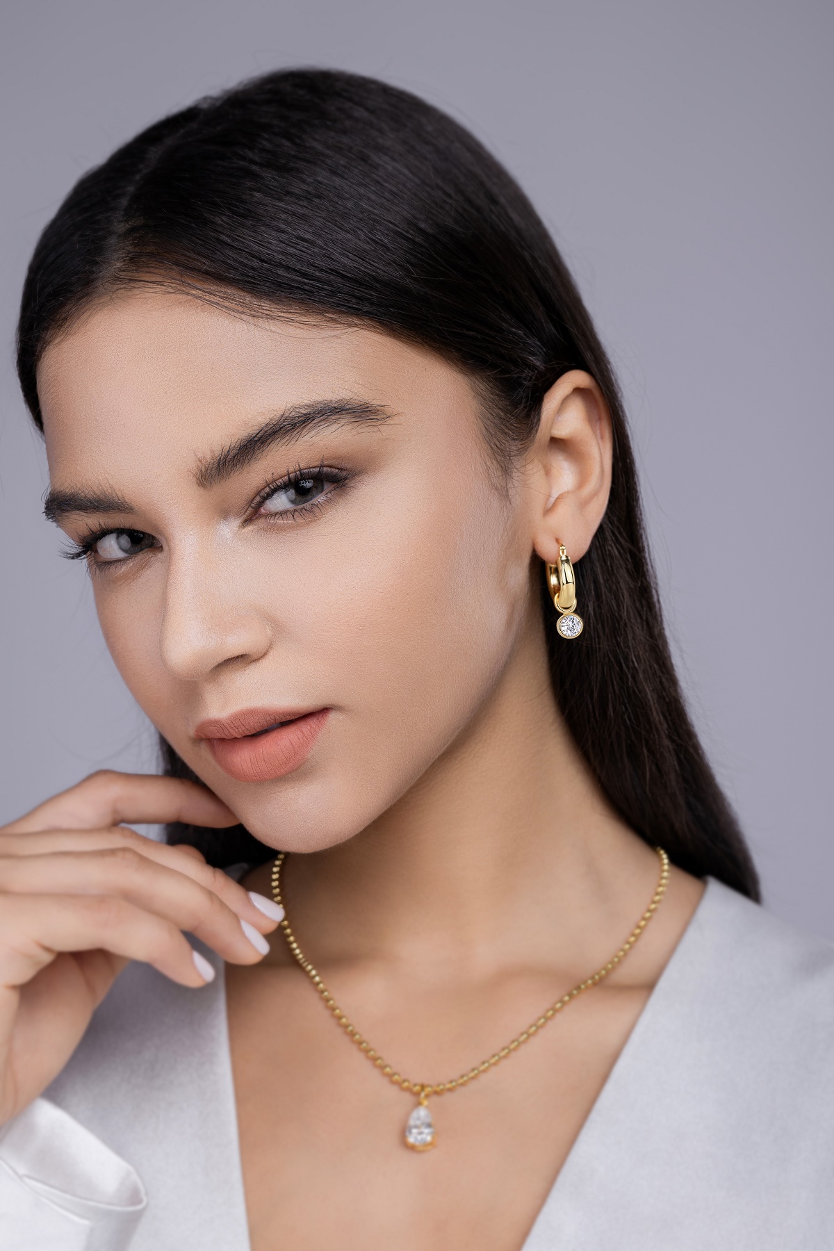 Round Shadow - Luxurious And Fashionable Light Luxury Jewelry Stud Earrings Set With