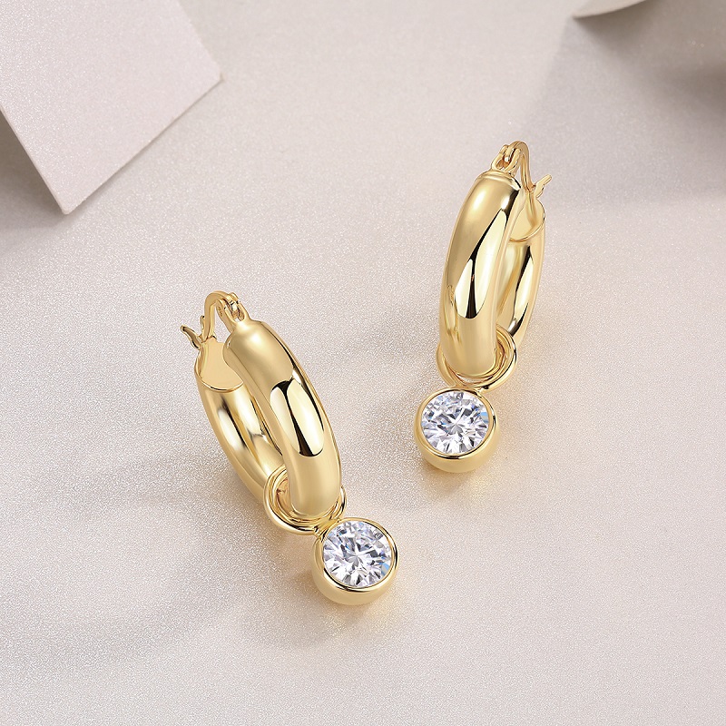 Round Shadow - Luxurious And Fashionable Light Luxury Jewelry Stud Earrings Set With