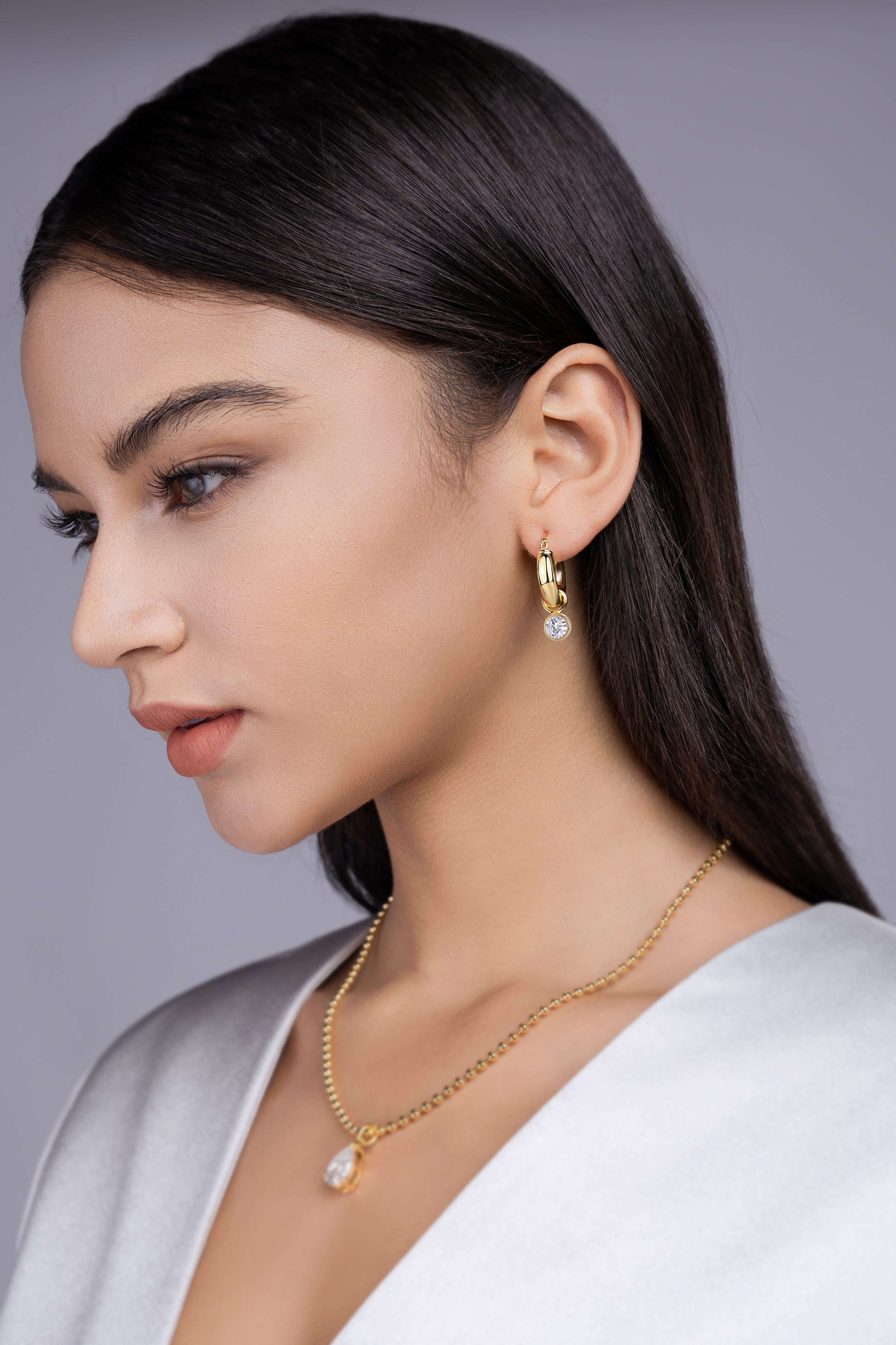 Round Shadow - Luxurious And Fashionable Light Luxury Jewelry Stud Earrings Set With