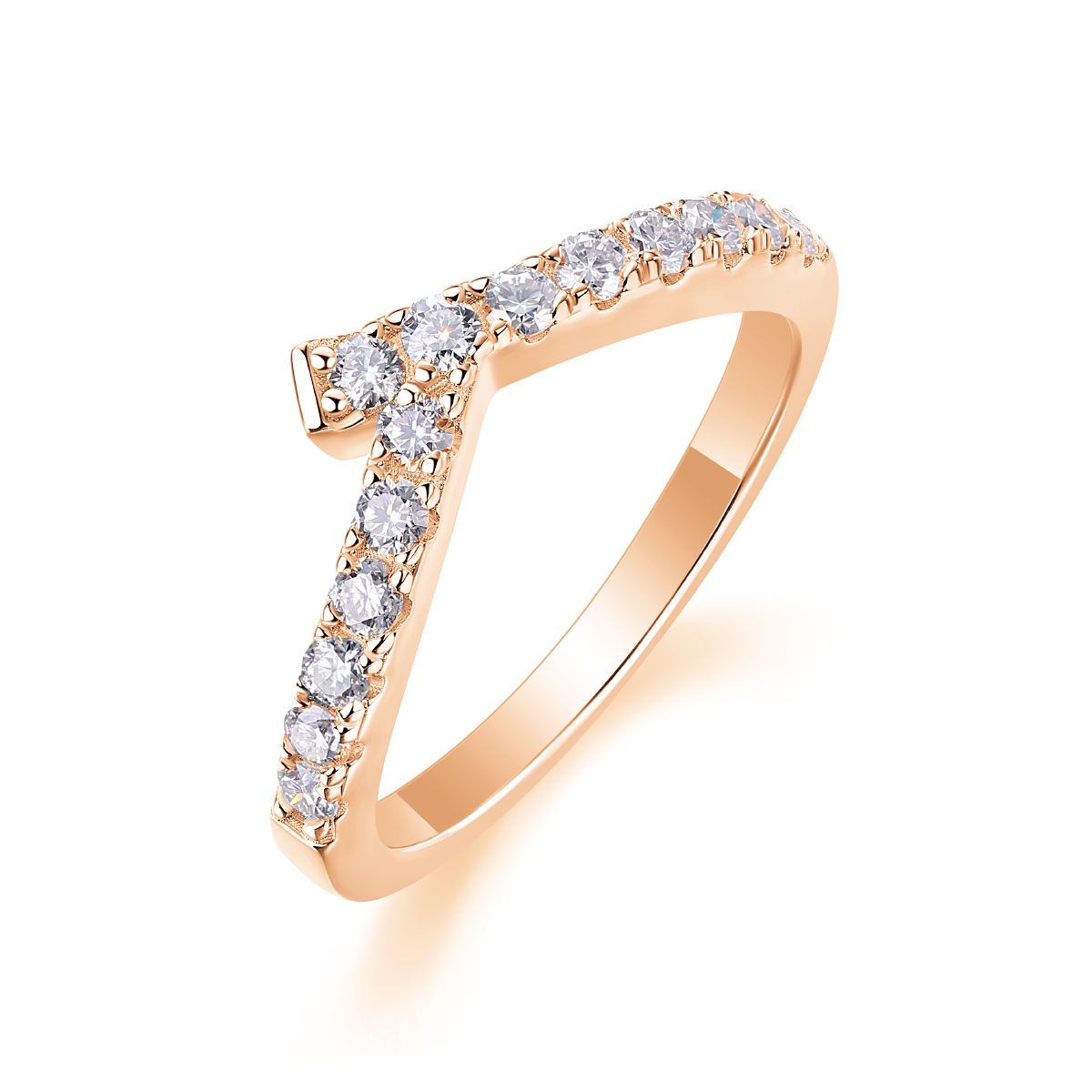 Rush - A Wedding Ring Set With Top-quality Moissanite Silver And Platinum-plated Diamond
