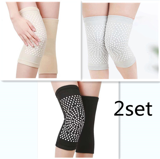 Self-heating knee pads