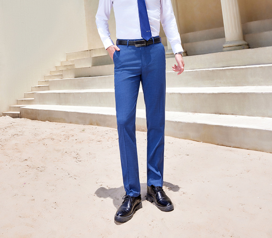 Selling Business Suits Smog Blue Pants