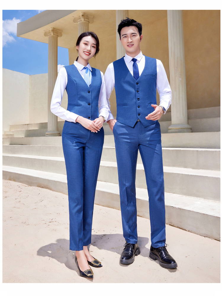 Selling Business Suits Smog Blue Pants