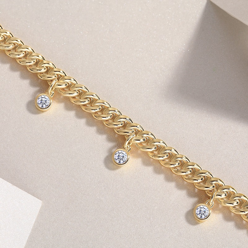 Set With Top-quality Moissanite, This Luxurious And Fashionable Light Luxury Trend Jewelry