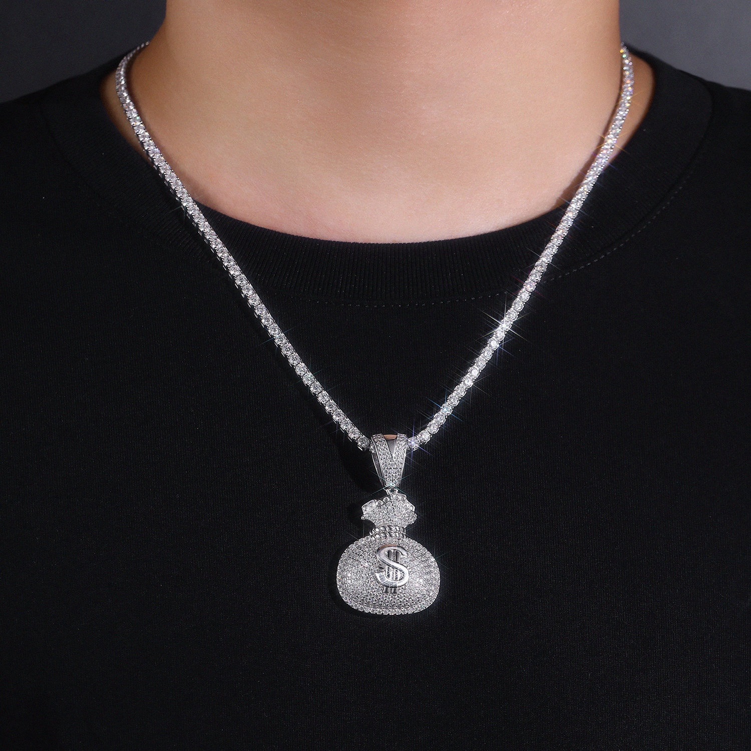 Set With Top-quality Moissanite, This Luxurious And Fashionable Light Luxury Trend Jewelry