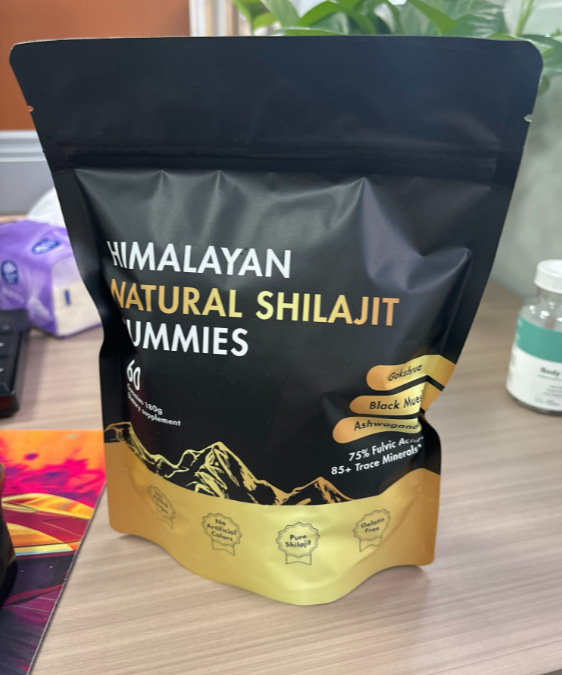 Shilajit Gummibonbons im Beutel, 60 Stück pro Beutel