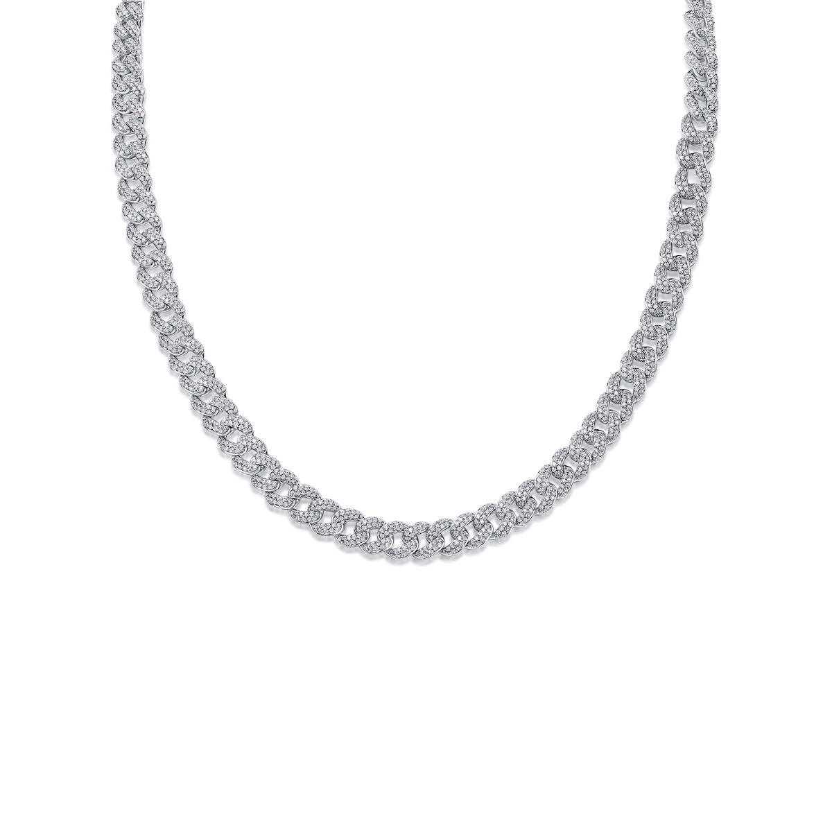 Silver Island Crushed Ice - A Luxurious And Fashionable Light Luxury Jewelry Necklace