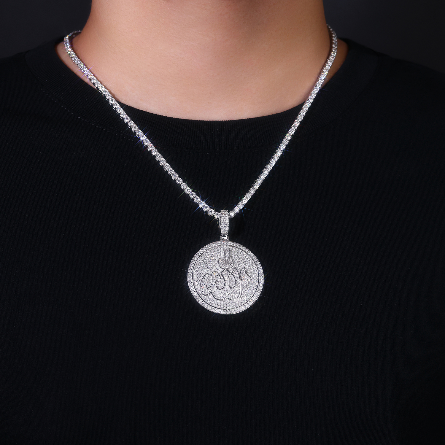 Silver Snow Star Crown - A Fashionable And Trendy Necklace Pendant Set With Top-quality