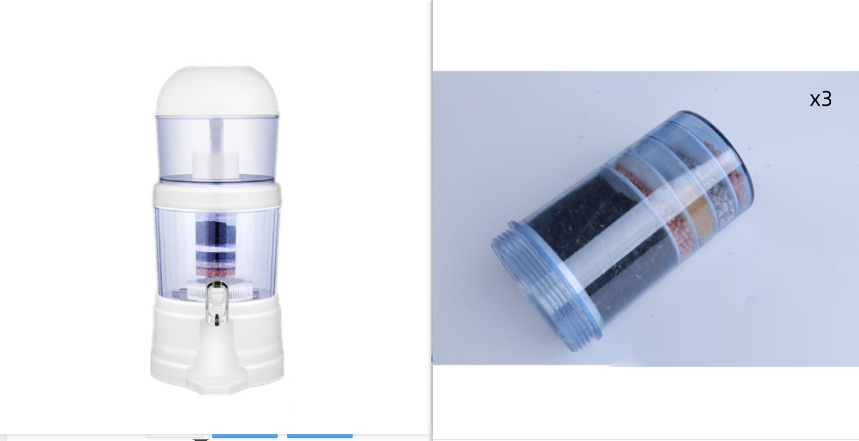 Einfacher und tragbarer Haushaltsfilter für die Wasserqualität