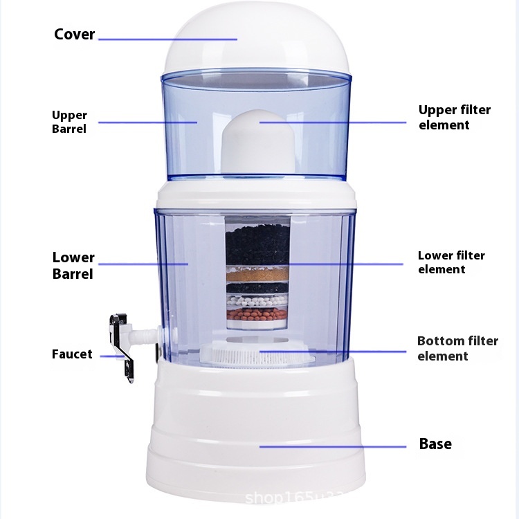 Einfacher und tragbarer Haushaltsfilter für die Wasserqualität