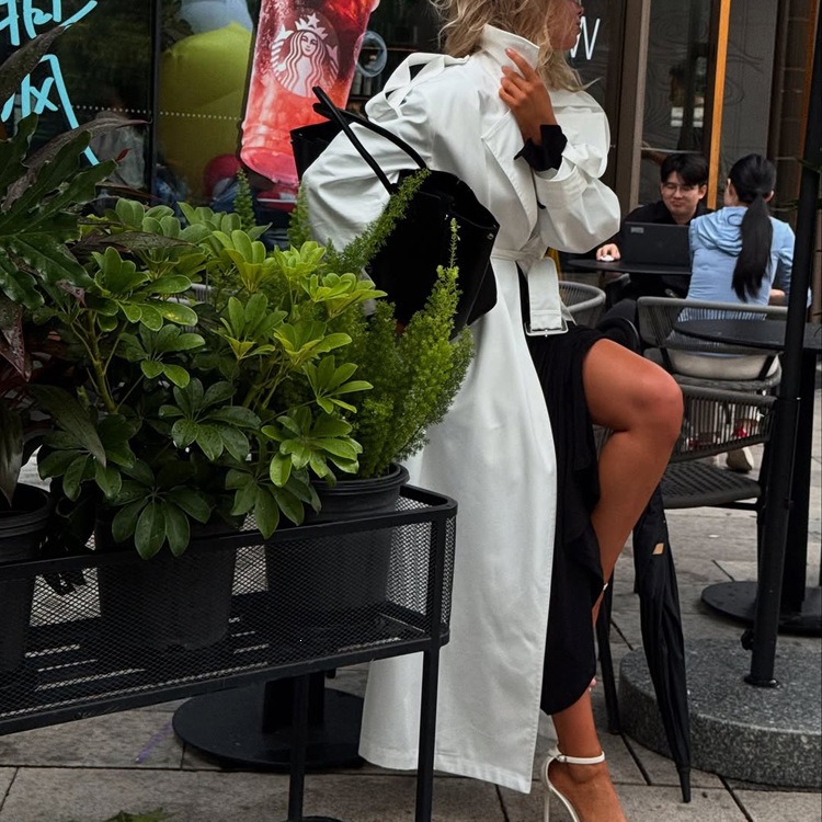 Simple And Stylish Long Trench Coat