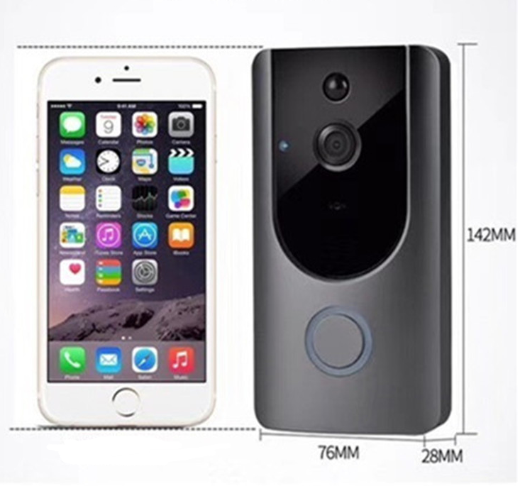 Smart WiFi Video Doorbell Camera Visual Intercom With Chime Night Vision IP Door Bell