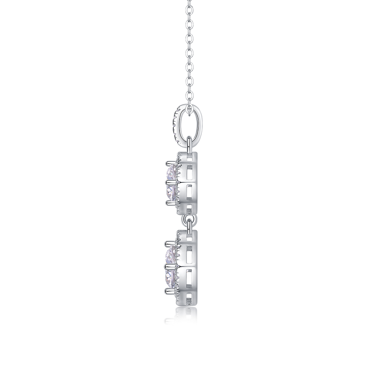 Snow Field Fairyland - A Fashionable And Light Luxury Jewelry Pendant Necklace Set With