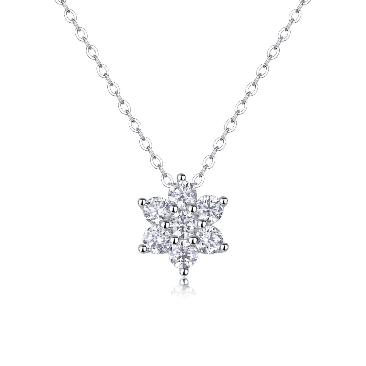 Snowflake Fluttering - A Fashionable And Light Luxury Jewelry Pendant Necklace Set With