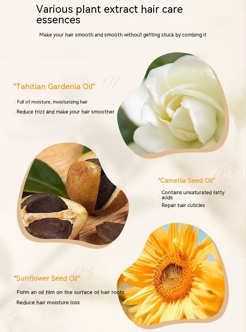 Soft And Shiny Hair Care Essential Oil Anti-frizz Dry And Smooth And Shiny Curly
