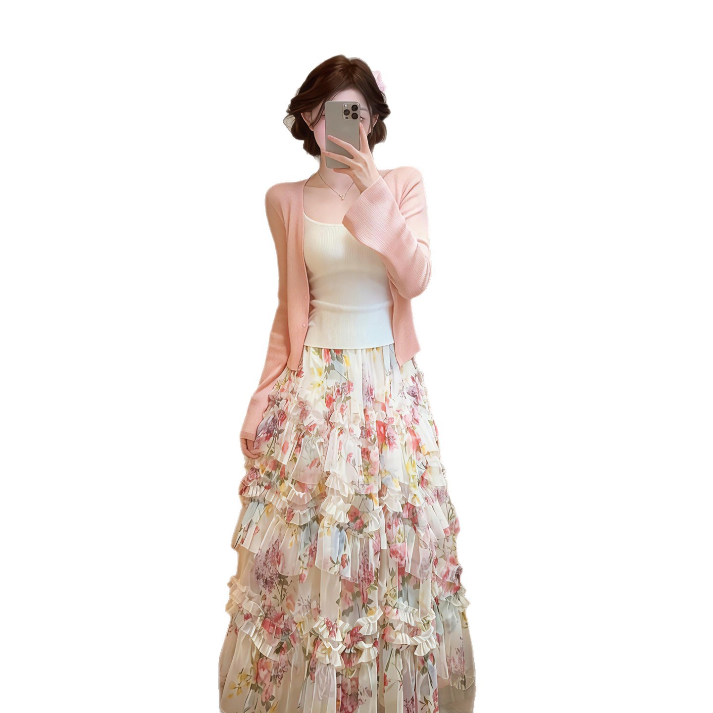Soft-style Asymmetric Skirt