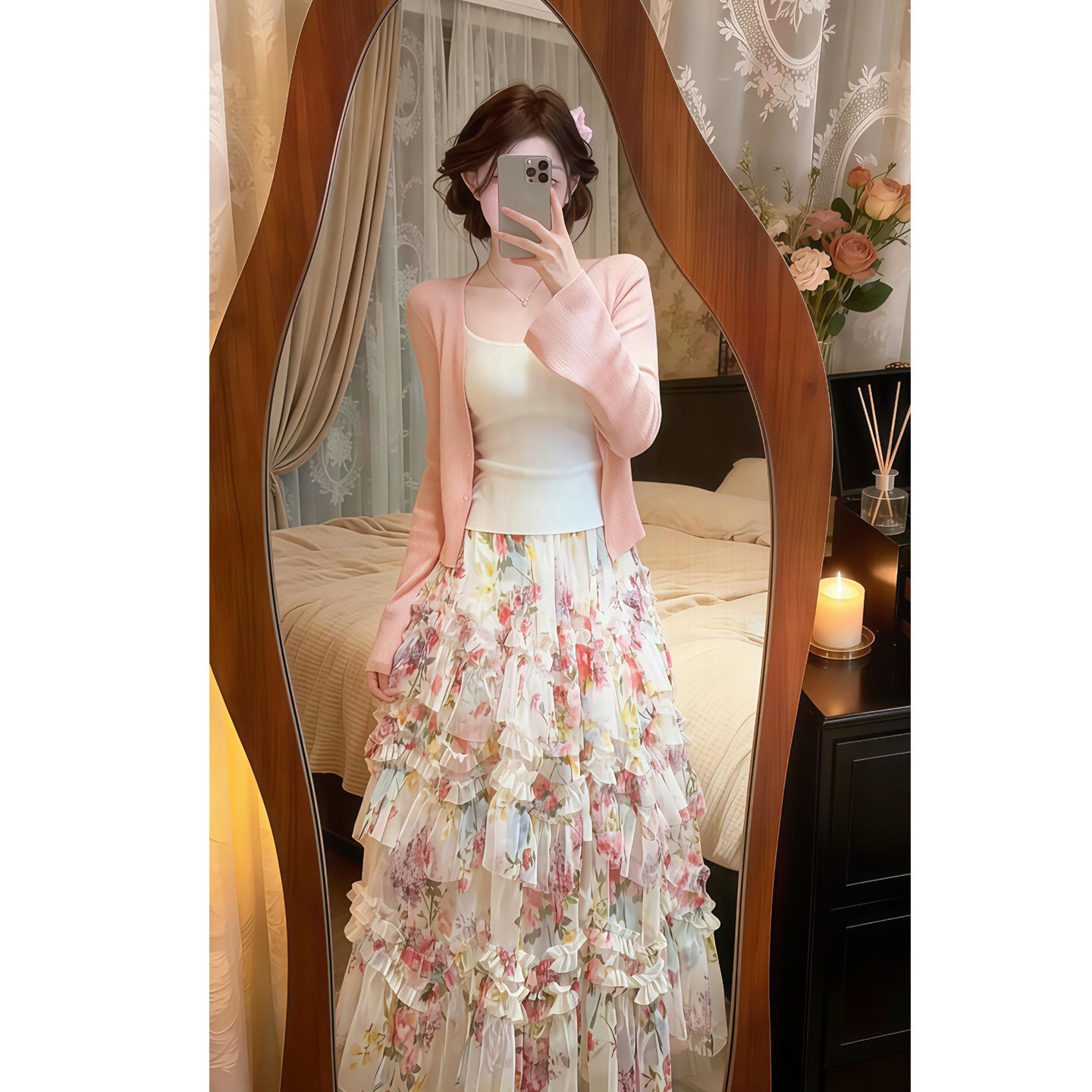 Soft-style Asymmetric Skirt